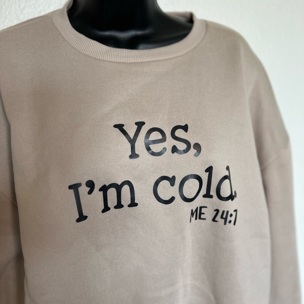 SHEIN XXL Tan Sweatshirt